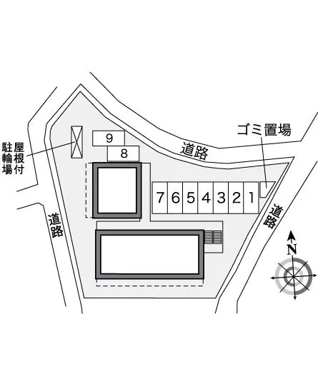 ★手数料０円★北九州市小倉北区大田町　月極駐車場（LP）